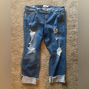 Torrid sz 18 boyfriend crop jeans